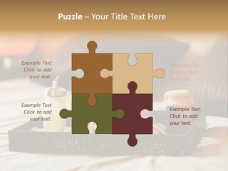 A Tray Of Breakfast Food On A Bed PowerPoint Template