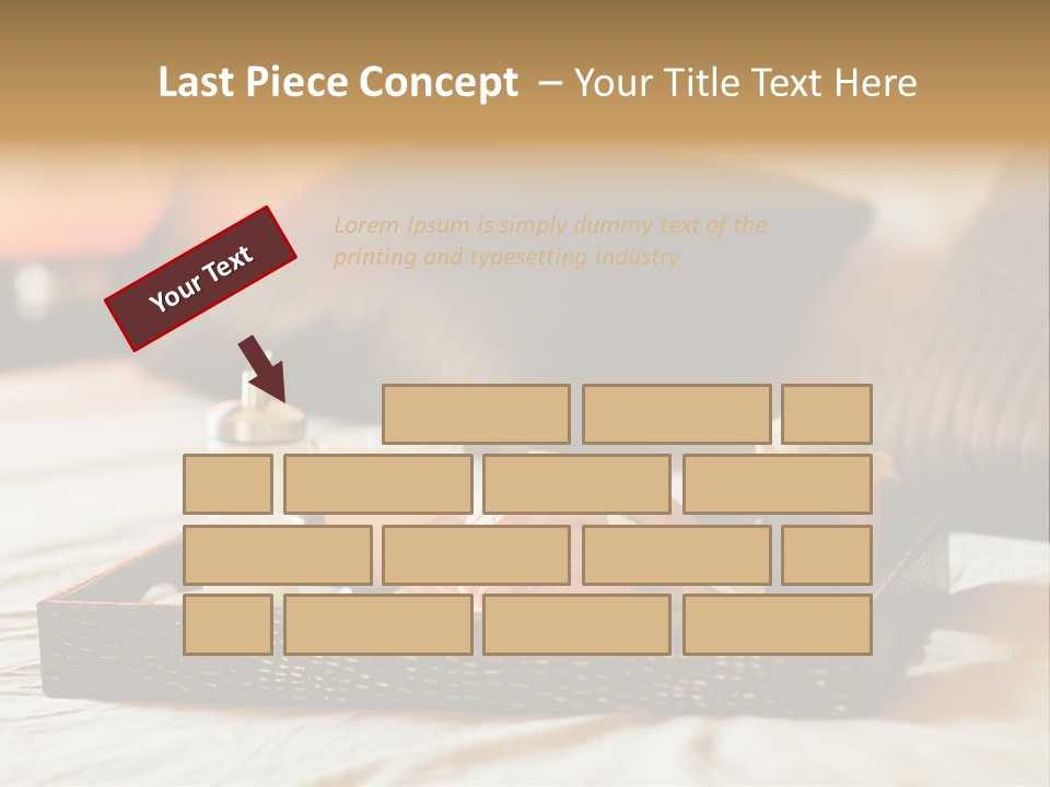 A Tray Of Breakfast Food On A Bed PowerPoint Template