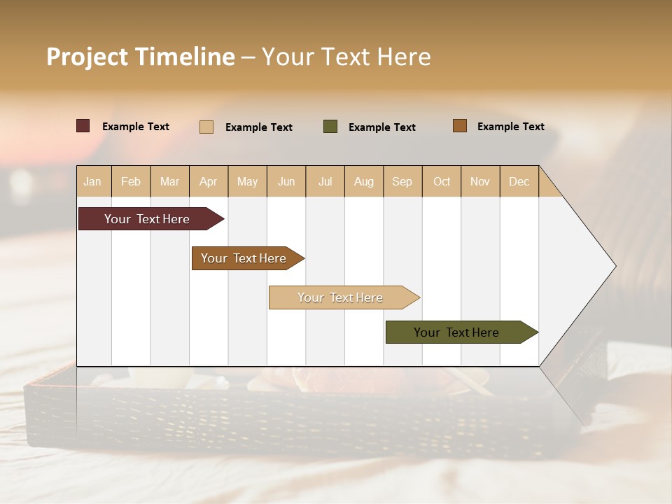 A Tray Of Breakfast Food On A Bed PowerPoint Template