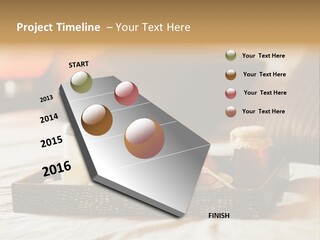 A Tray Of Breakfast Food On A Bed PowerPoint Template