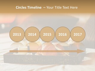 A Tray Of Breakfast Food On A Bed PowerPoint Template
