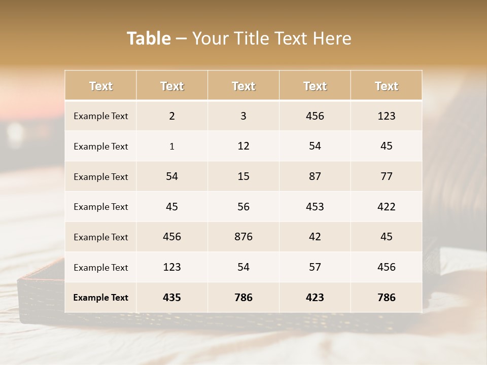 A Tray Of Breakfast Food On A Bed PowerPoint Template