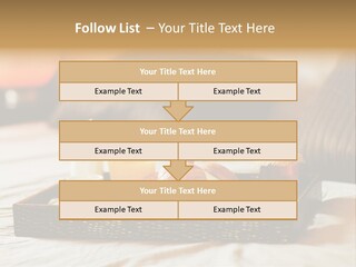 A Tray Of Breakfast Food On A Bed PowerPoint Template