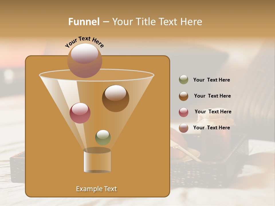 A Tray Of Breakfast Food On A Bed PowerPoint Template