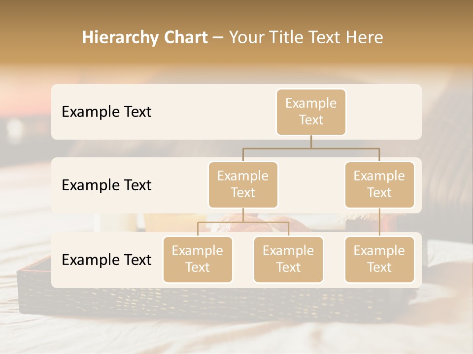 A Tray Of Breakfast Food On A Bed PowerPoint Template