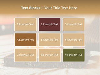 A Tray Of Breakfast Food On A Bed PowerPoint Template