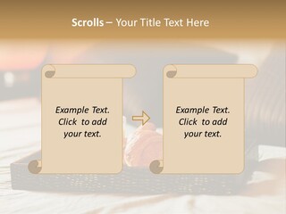 A Tray Of Breakfast Food On A Bed PowerPoint Template