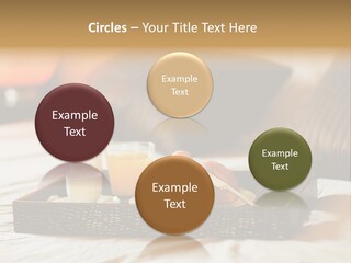 A Tray Of Breakfast Food On A Bed PowerPoint Template