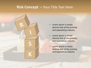 A Tray Of Breakfast Food On A Bed PowerPoint Template