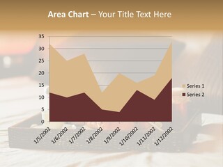 A Tray Of Breakfast Food On A Bed PowerPoint Template
