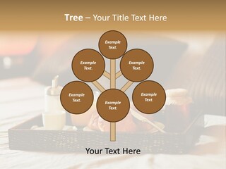 A Tray Of Breakfast Food On A Bed PowerPoint Template