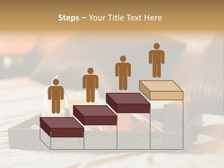 A Tray Of Breakfast Food On A Bed PowerPoint Template