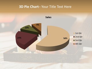 A Tray Of Breakfast Food On A Bed PowerPoint Template