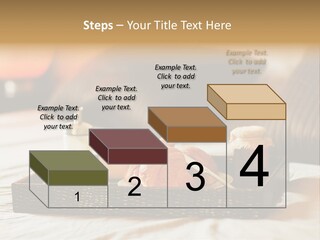 A Tray Of Breakfast Food On A Bed PowerPoint Template