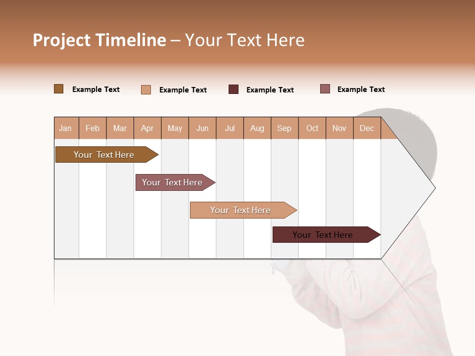A Young Boy Holding A Yellow And White Megaphone PowerPoint Template