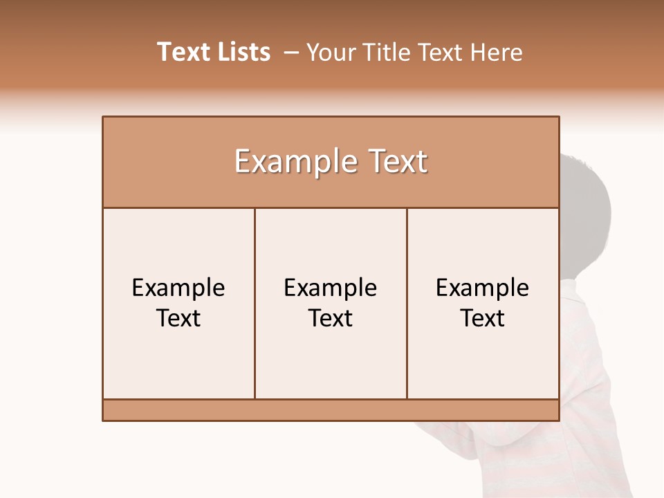 A Young Boy Holding A Yellow And White Megaphone PowerPoint Template