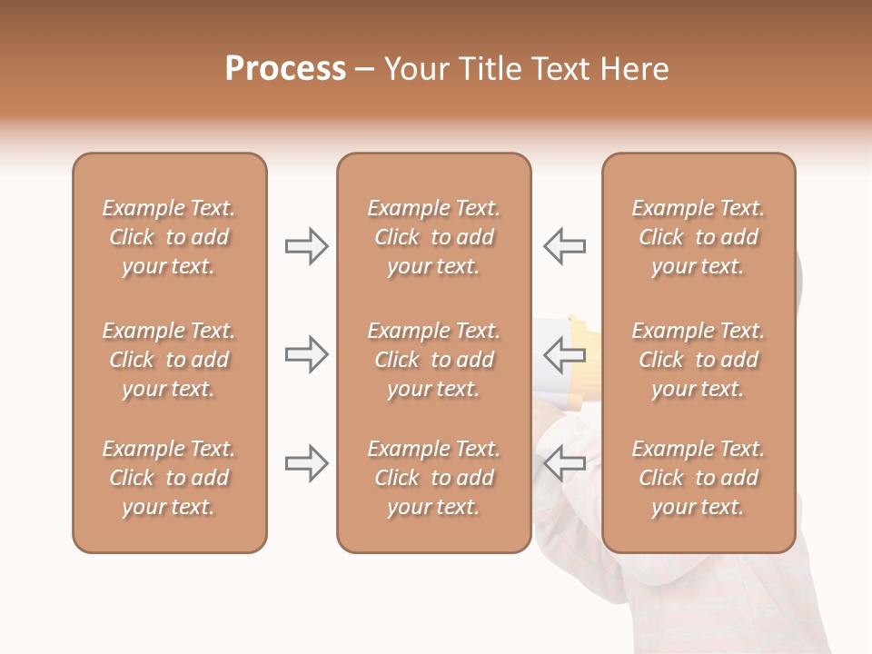 A Young Boy Holding A Yellow And White Megaphone PowerPoint Template