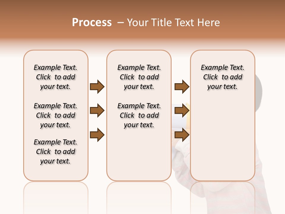A Young Boy Holding A Yellow And White Megaphone PowerPoint Template