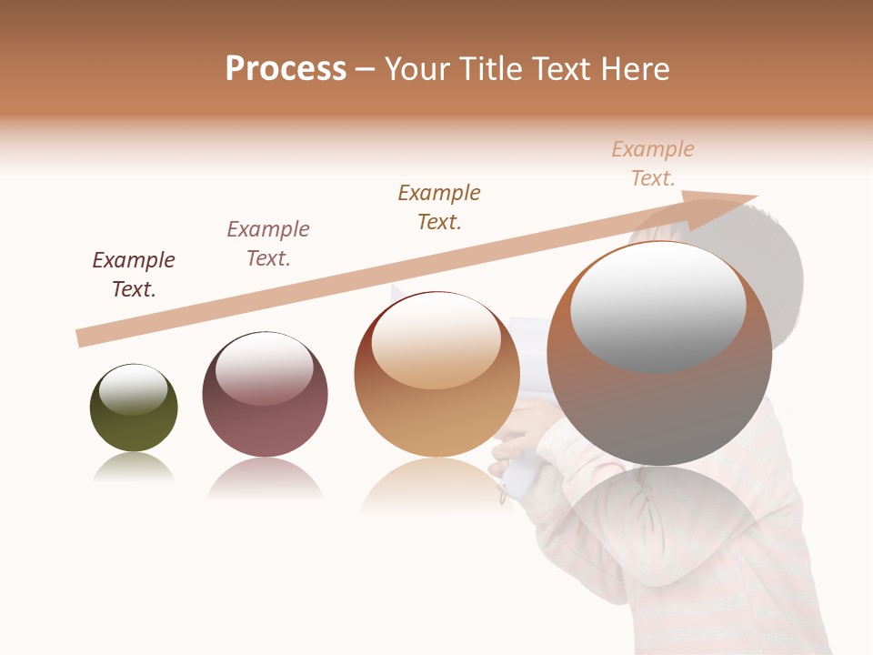 A Young Boy Holding A Yellow And White Megaphone PowerPoint Template