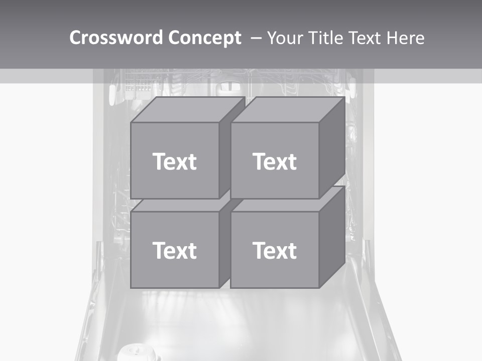 Dishwasher Cleaner Open PowerPoint Template
