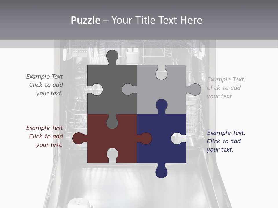 Dishwasher Cleaner Open PowerPoint Template