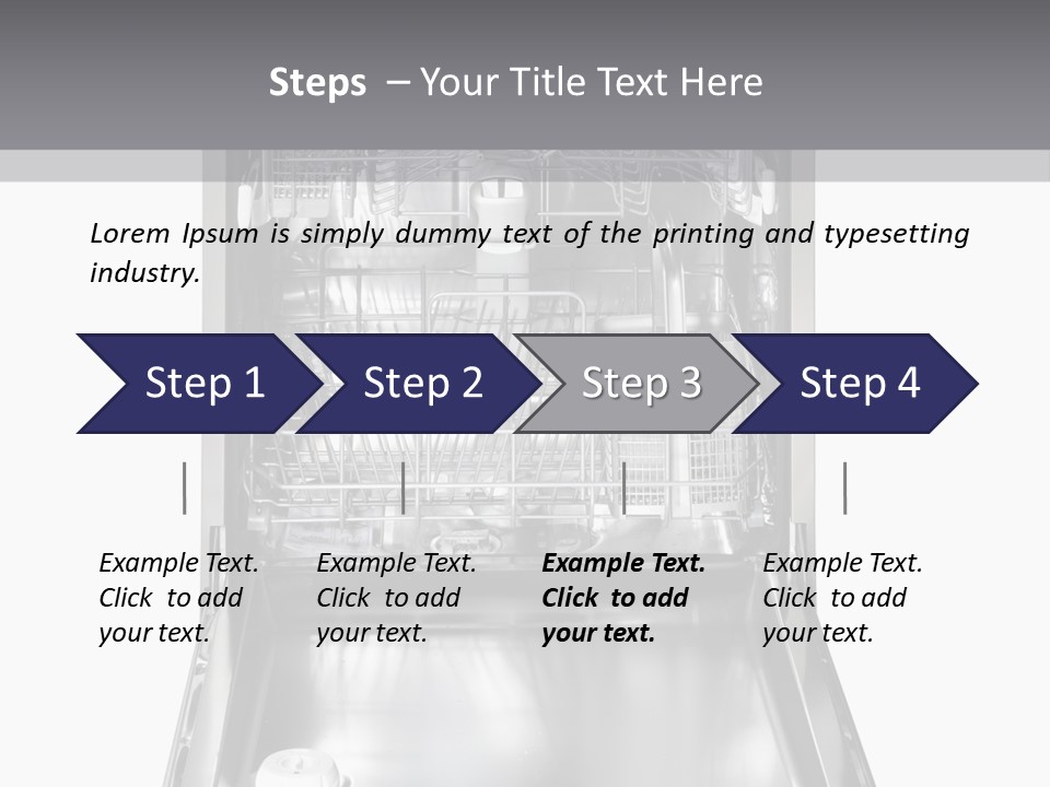Dishwasher Cleaner Open PowerPoint Template