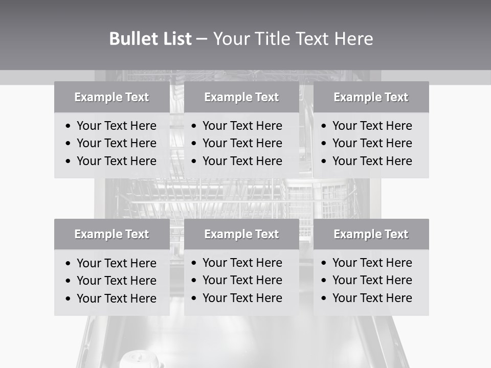 Dishwasher Cleaner Open PowerPoint Template