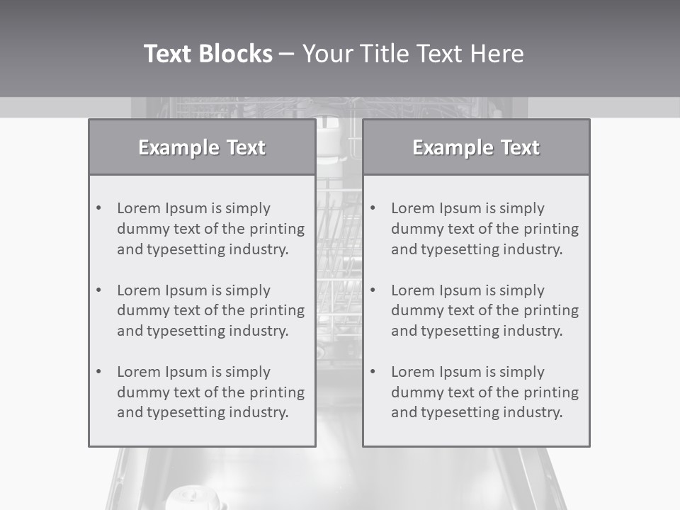 Dishwasher Cleaner Open PowerPoint Template