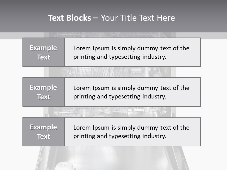 Dishwasher Cleaner Open PowerPoint Template
