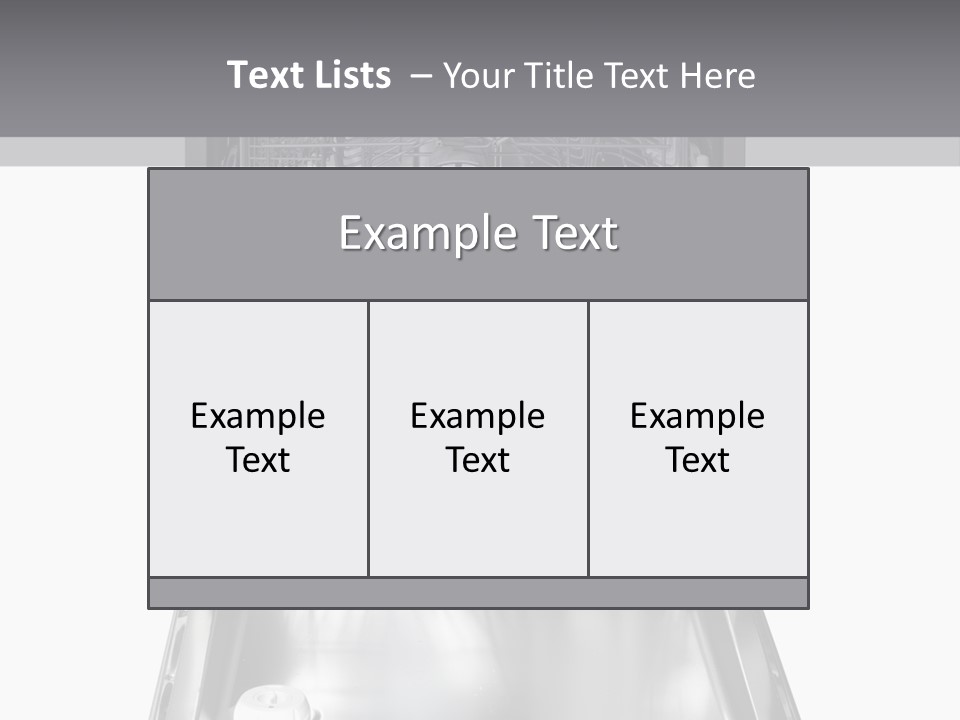 Dishwasher Cleaner Open PowerPoint Template