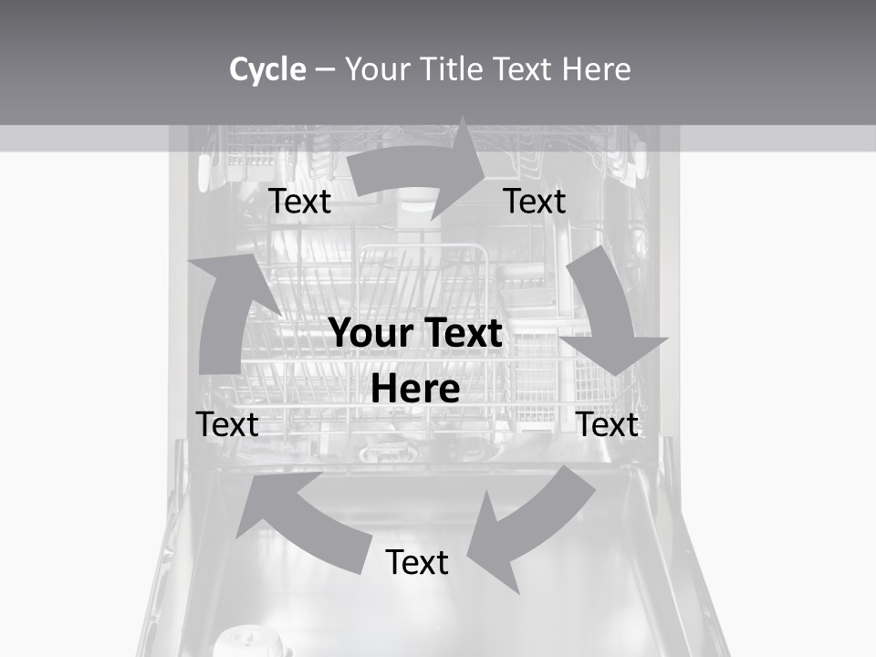 Dishwasher Cleaner Open PowerPoint Template