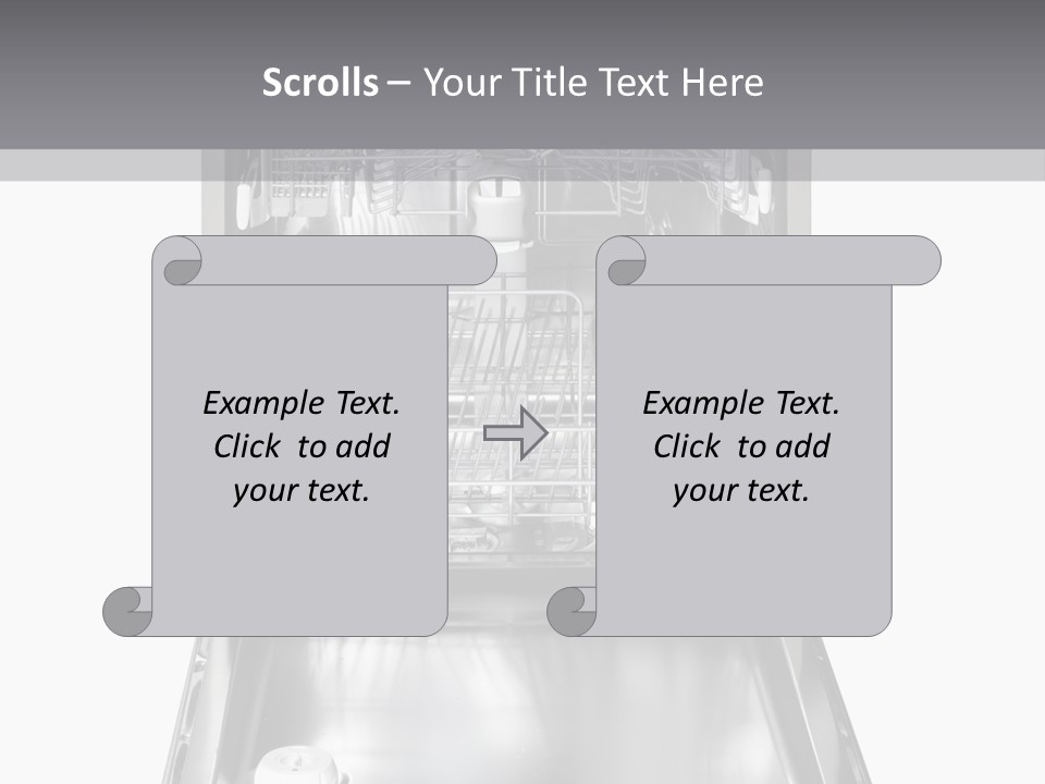 Dishwasher Cleaner Open PowerPoint Template