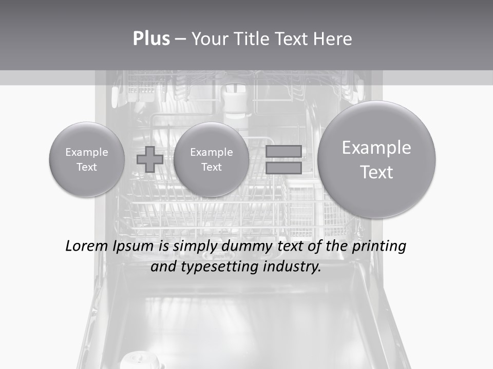 Dishwasher Cleaner Open PowerPoint Template