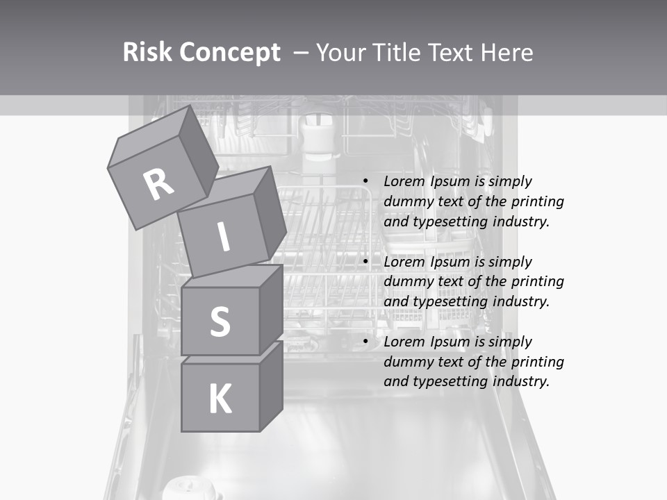 Dishwasher Cleaner Open PowerPoint Template