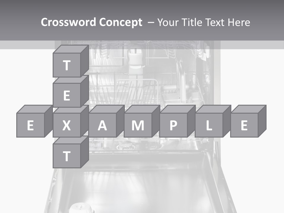 Dishwasher Cleaner Open PowerPoint Template
