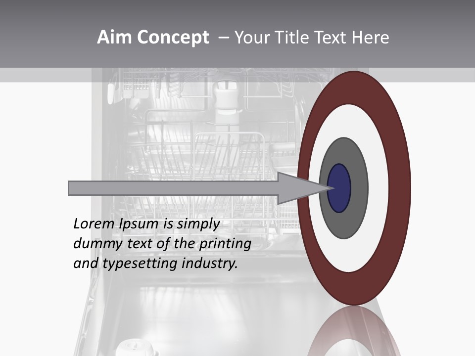 Dishwasher Cleaner Open PowerPoint Template