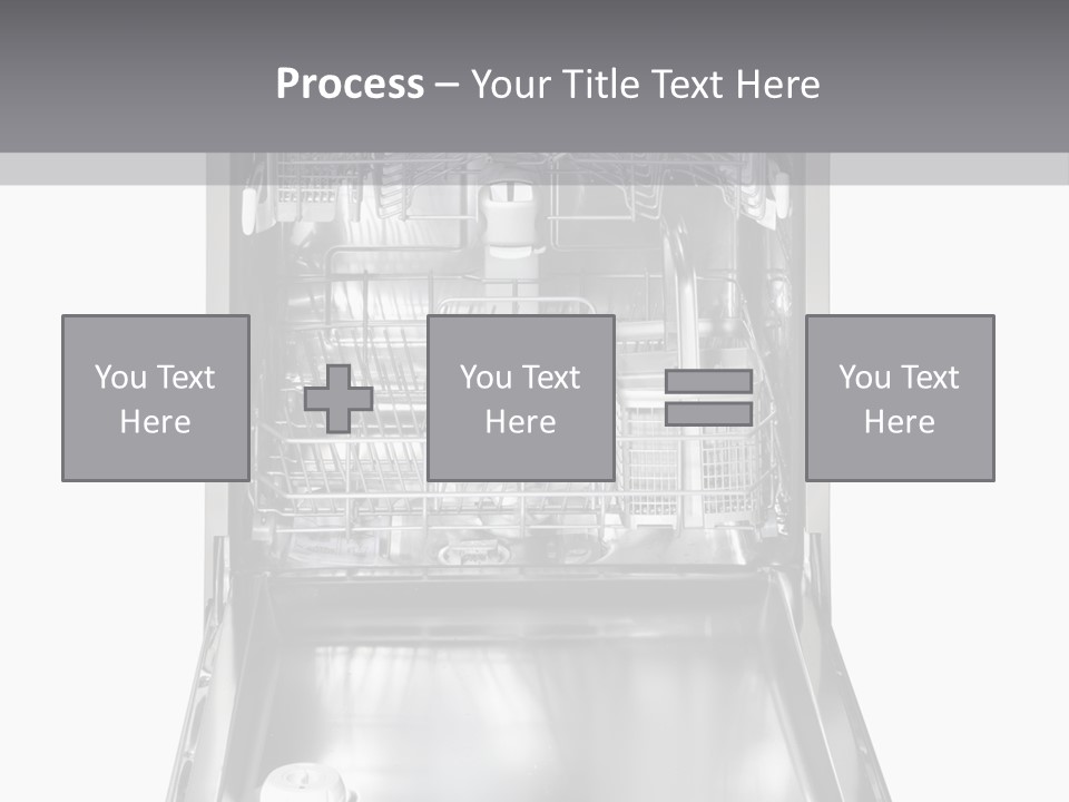 Dishwasher Cleaner Open PowerPoint Template