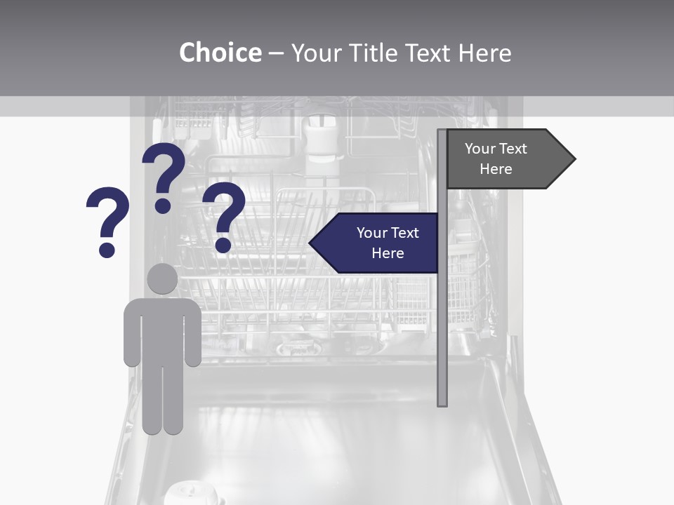 Dishwasher Cleaner Open PowerPoint Template