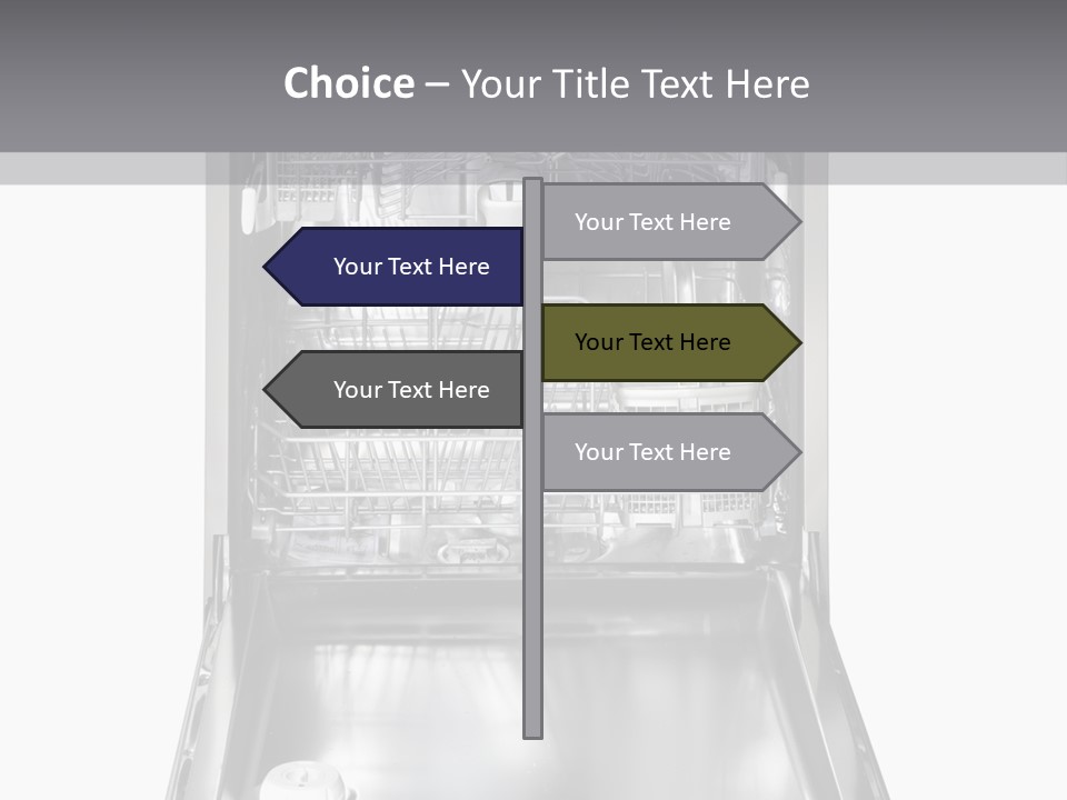 Dishwasher Cleaner Open PowerPoint Template