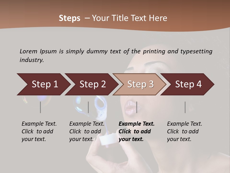 Fresh Passion Lady PowerPoint Template