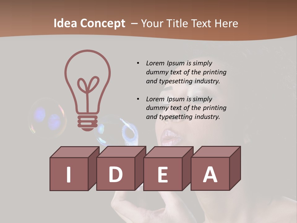 Fresh Passion Lady PowerPoint Template