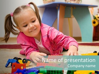 Portrait Floor Daycare PowerPoint Template