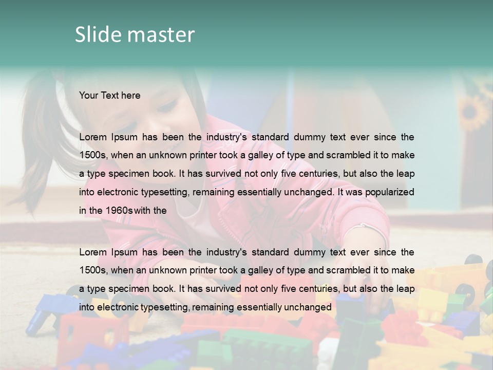 Portrait Floor Daycare PowerPoint Template