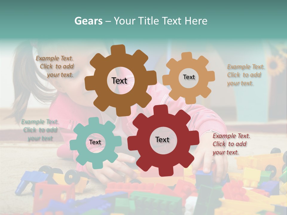 Portrait Floor Daycare PowerPoint Template