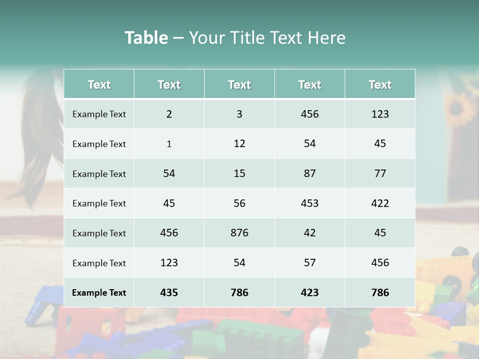 Portrait Floor Daycare PowerPoint Template