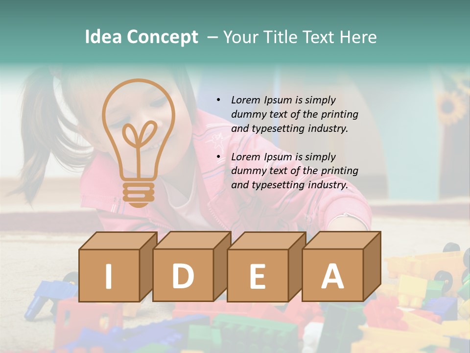 Portrait Floor Daycare PowerPoint Template