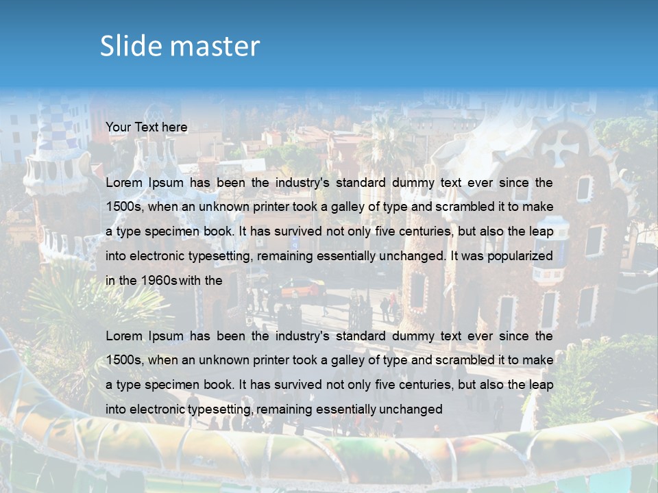 Nature Landmark Mosaic PowerPoint Template