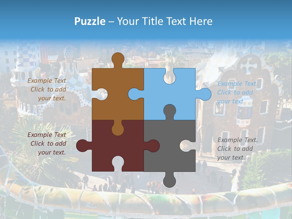 Nature Landmark Mosaic PowerPoint Template