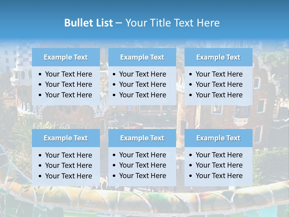 Nature Landmark Mosaic PowerPoint Template