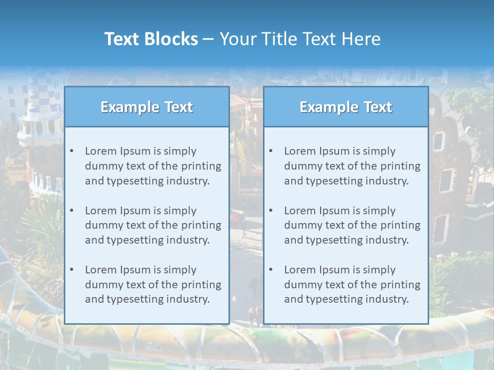 Nature Landmark Mosaic PowerPoint Template